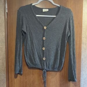 Free Kisses Charcoal Knitwear